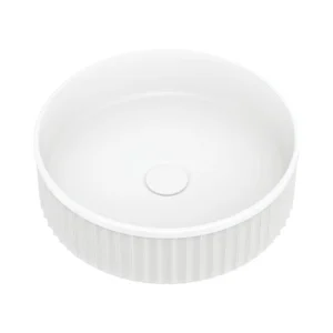 Feinza  Minka Round Above Counter Basin - Matte White